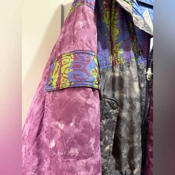O'Neill Vintage Purple & Gray Ski Jacket Made in Italy Size M/L - Picture 7 of 16